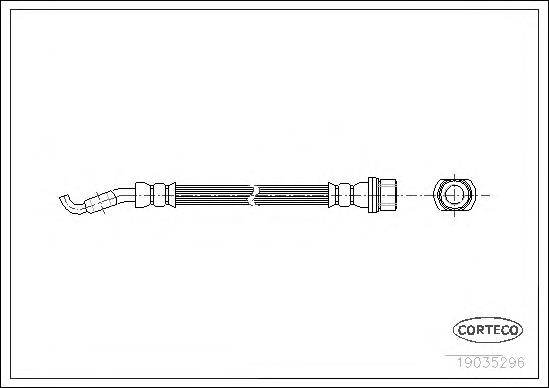 19035296 Corteco latiguillo de freno delantero