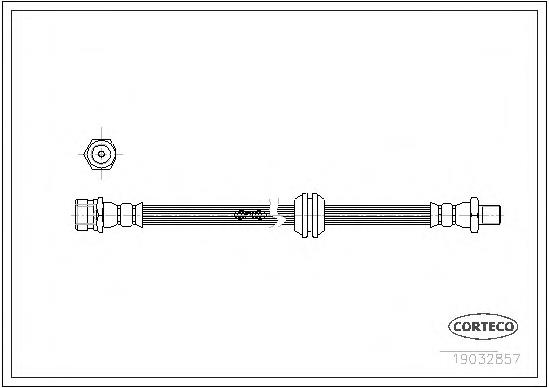 19032857 Corteco latiguillo de freno delantero