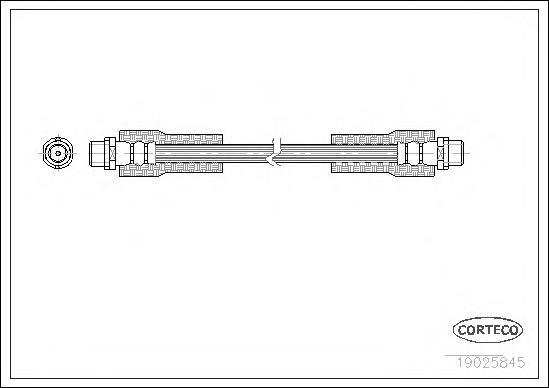 Comprar 19025845 Corteco Latiguillos de freno delantero