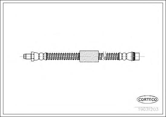 19031203 Corteco tubo flexible de frenos trasero