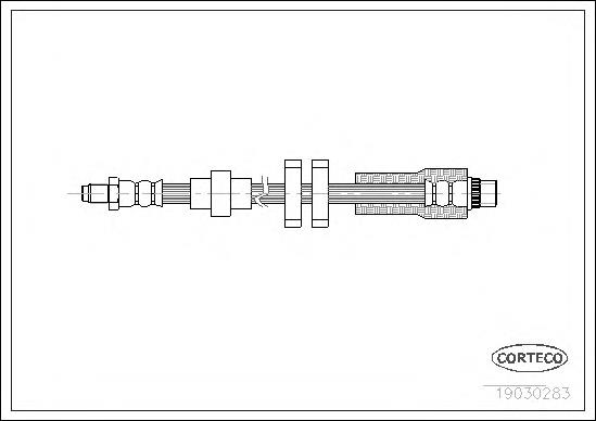 Tubo flexible de frenos delantero para Peugeot 607  (9D, 9U)