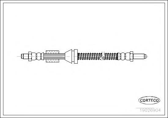 Tubo liquido de freno trasero TRW PHC243