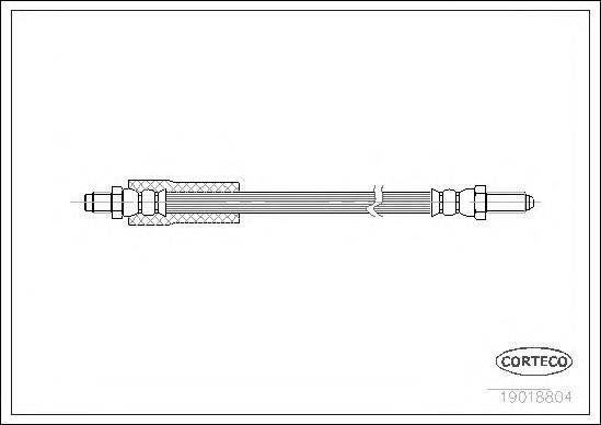 Tubo flexible de frenos 19018804 Corteco