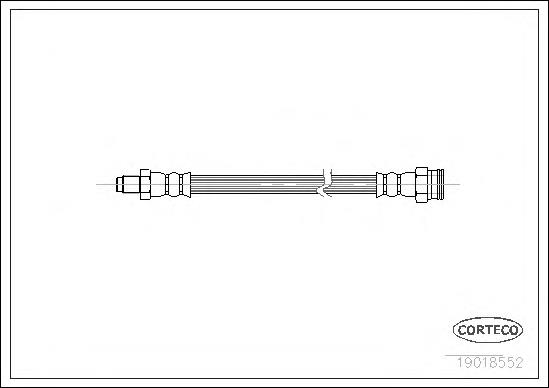 19018552 Corteco tubo flexible de frenos