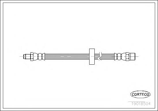 19018504 Corteco tubo flexible de frenos