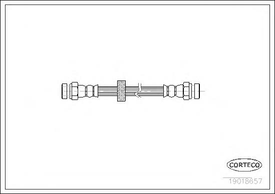 Manguera de freno trasera Corteco 19018657 precio, desde 9,56 EUR