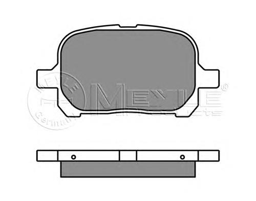 0252351317 Meyle pastillas de freno delanteras