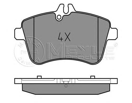 025 238 8120 Meyle pastillas de freno delanteras