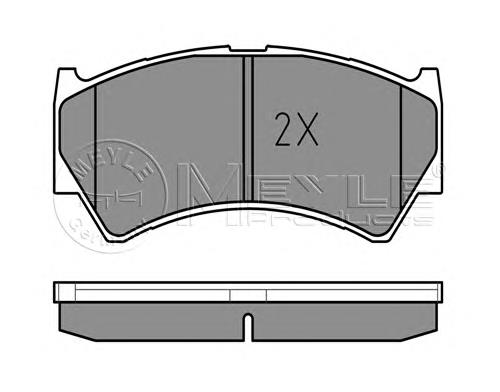 0252379515W Meyle pastillas de freno delanteras