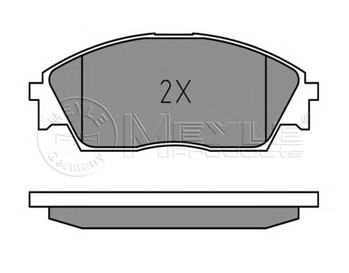 0252132215W Meyle pastillas de freno delanteras