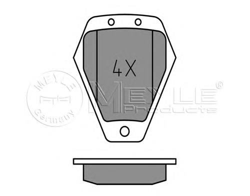 0252145418W Meyle pastillas de freno delanteras