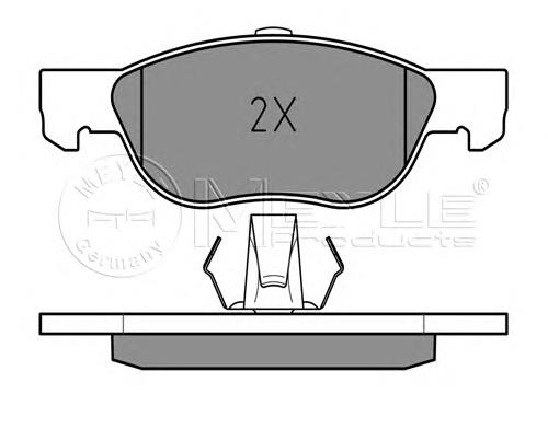 0252192818 Meyle pastillas de freno delanteras