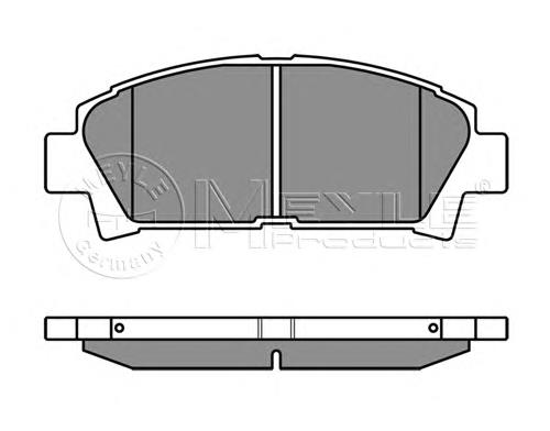0252196115W Meyle pastillas de freno delanteras