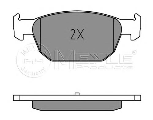 0252479617W Meyle pastillas de freno delanteras