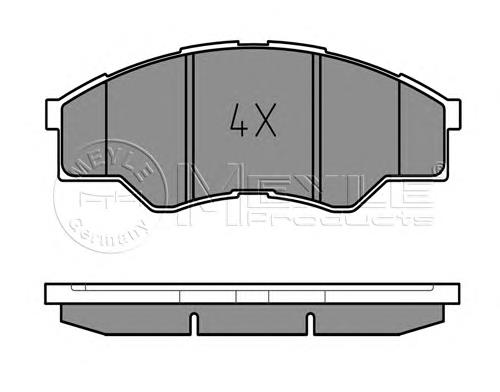 0252456716 Meyle pastillas de freno delanteras