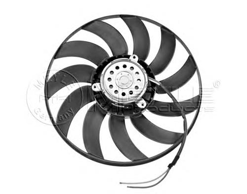1002360036 Meyle ventilador (rodete +motor refrigeración del motor con electromotor, izquierdo)