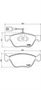 Pastillas de freno delanteras Alfa Romeo 156 932