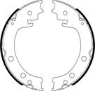 Juego de zapatas de frenos, freno de estacionamiento Suzuki Grand Vitara JB