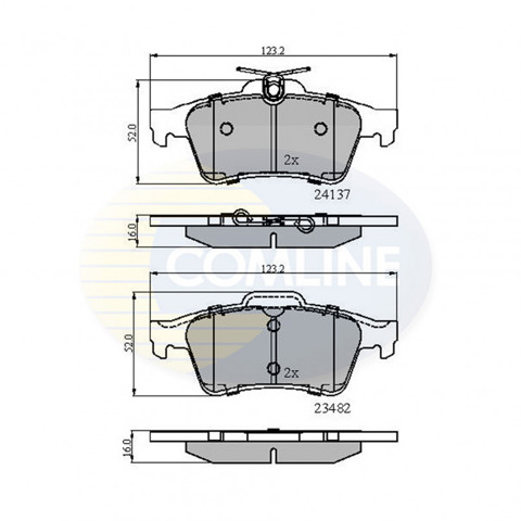 COMLINE CBP01599 Pastillas de freno traseras  disponible España