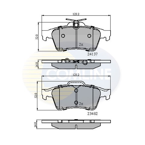 COMLINE CBP01599 Pastillas de freno traseras  disponible Lugo