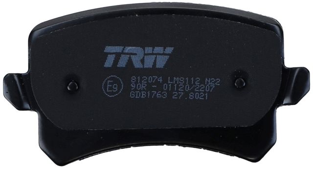 TRW GDB1763 Pastillas de freno traseras  en stock Valencia
