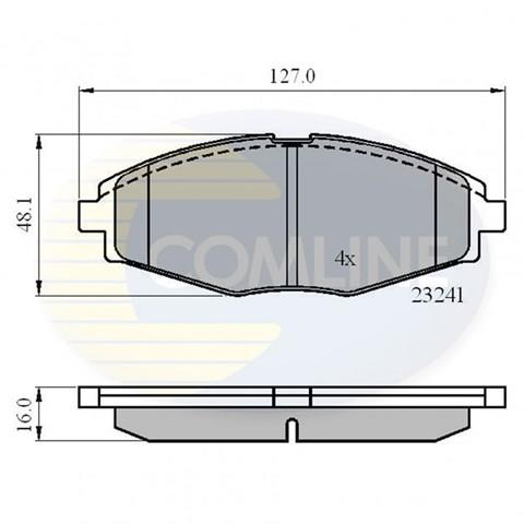 CBP0486 COMLINE Pastillas de freno delanteras  en stock Córdoba