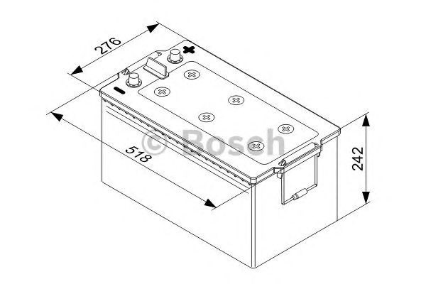 Batería de arranque 0092T50800 Bosch