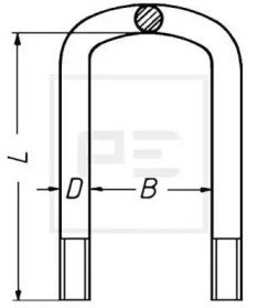 Brida de ballesta 04503200A PE Automotive