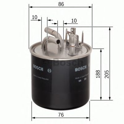 N6459 filtro tuberia combust. 0450906459