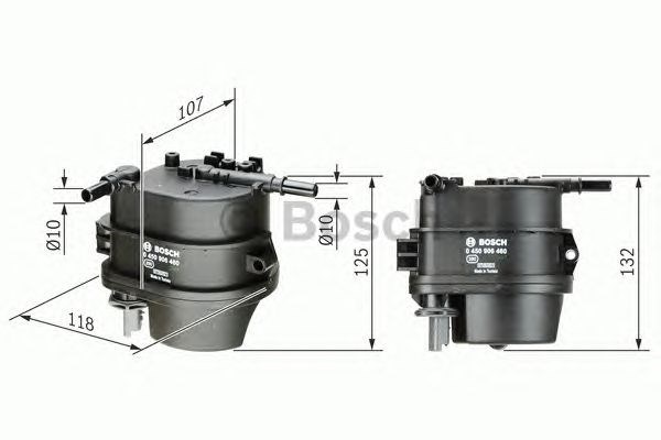 N6460 filtro tuberia combust. 0450906460