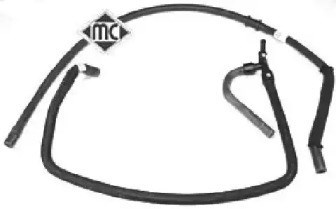 Tubería de radiador, tuberia flexible calefacción, inferior 08648 Metalcaucho