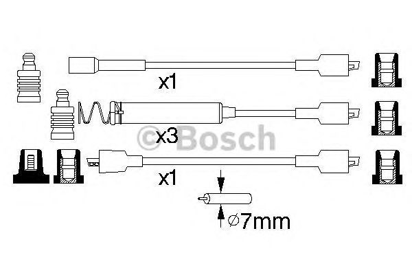 Juego de cables de encendido 0986356800 Bosch
