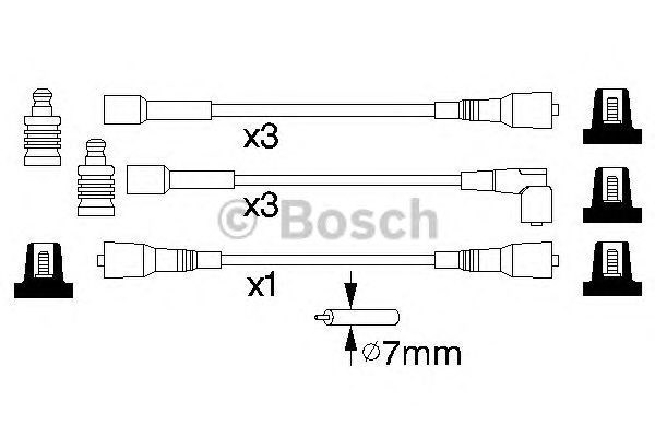 Juego de cables de encendido 0986356814 Bosch