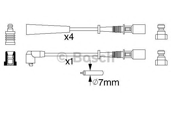 B853 ht ignition cable 0986356853