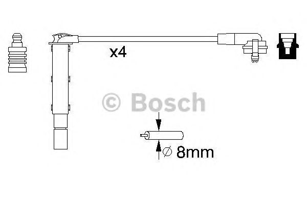 Juego de cables de encendido 0986357090 Bosch