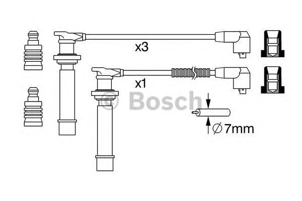 Juego de cables de encendido 0986357239 Bosch