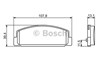 Pastillas de freno traseras 0986424817 BOSCH