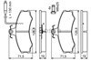Pastillas delanteras 0986467411 BOSCH