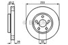 Disco de freno delantero 0986478858 BOSCH