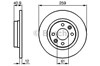 Disco de freno delantero 0986479164 BOSCH