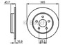 Disco de freno, eje trasero 0986479169 BOSCH