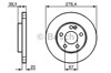 Disco de freno delantero 0986479186 BOSCH