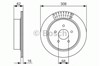 Disco de freno, eje trasero 0986479606 BOSCH