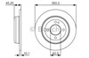 Disco de freno, eje trasero 0986479A44 BOSCH