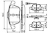 Pastillas delanteras de freno 0986494372 BOSCH