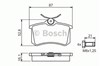 Pastillas de freno traseras 0986494399 BOSCH