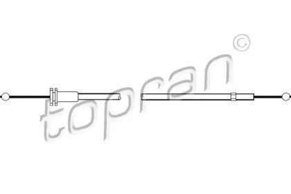 Cable de apertura de capó del motor 103541 Hans Pries (Topran)