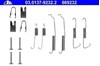 Juego de montaje, zapatas de freno traseras 1050714 QUICK BRAKE