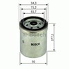 Filtro de gasoil 1457434180 BOSCH