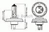 Lámpara halógena 1987302021 BOSCH